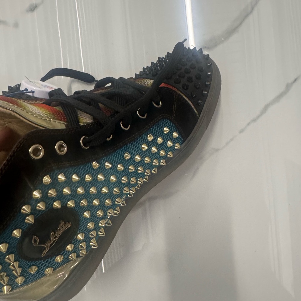 Christian Louboutin Multicolor Spiked Sneakers